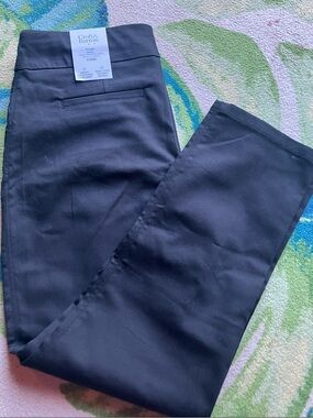 croft & barrow Black Slim Straight Pants